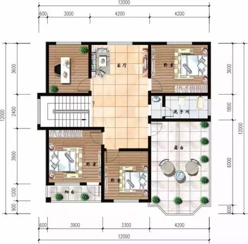 8乘12米房屋设计图纸,8乘12米自建房平面图